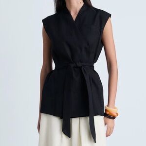 NWT MANGO Linen Waistcoat